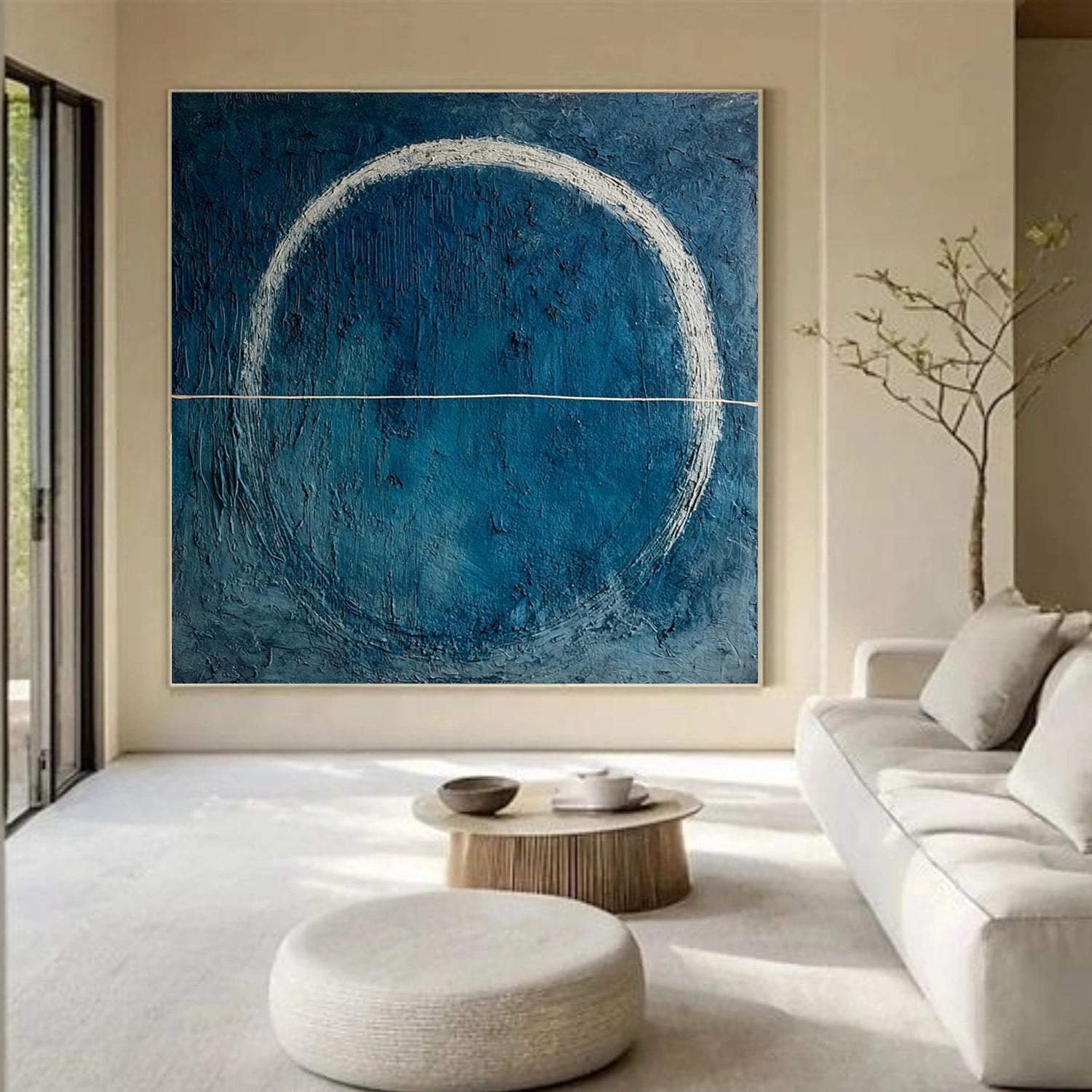Blue Wabi Sabi Wall Art #VS216