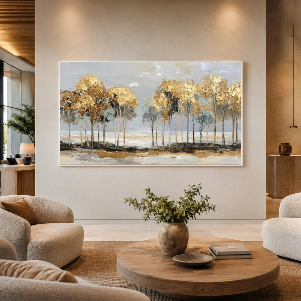 Abstract Flower And Tree Canvas Art #MF228