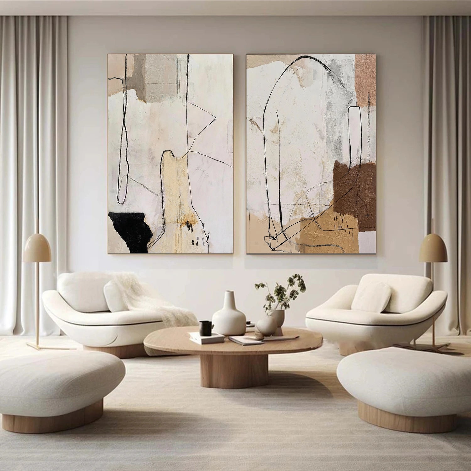 Abstract Wall Art Set of 2 #VA290