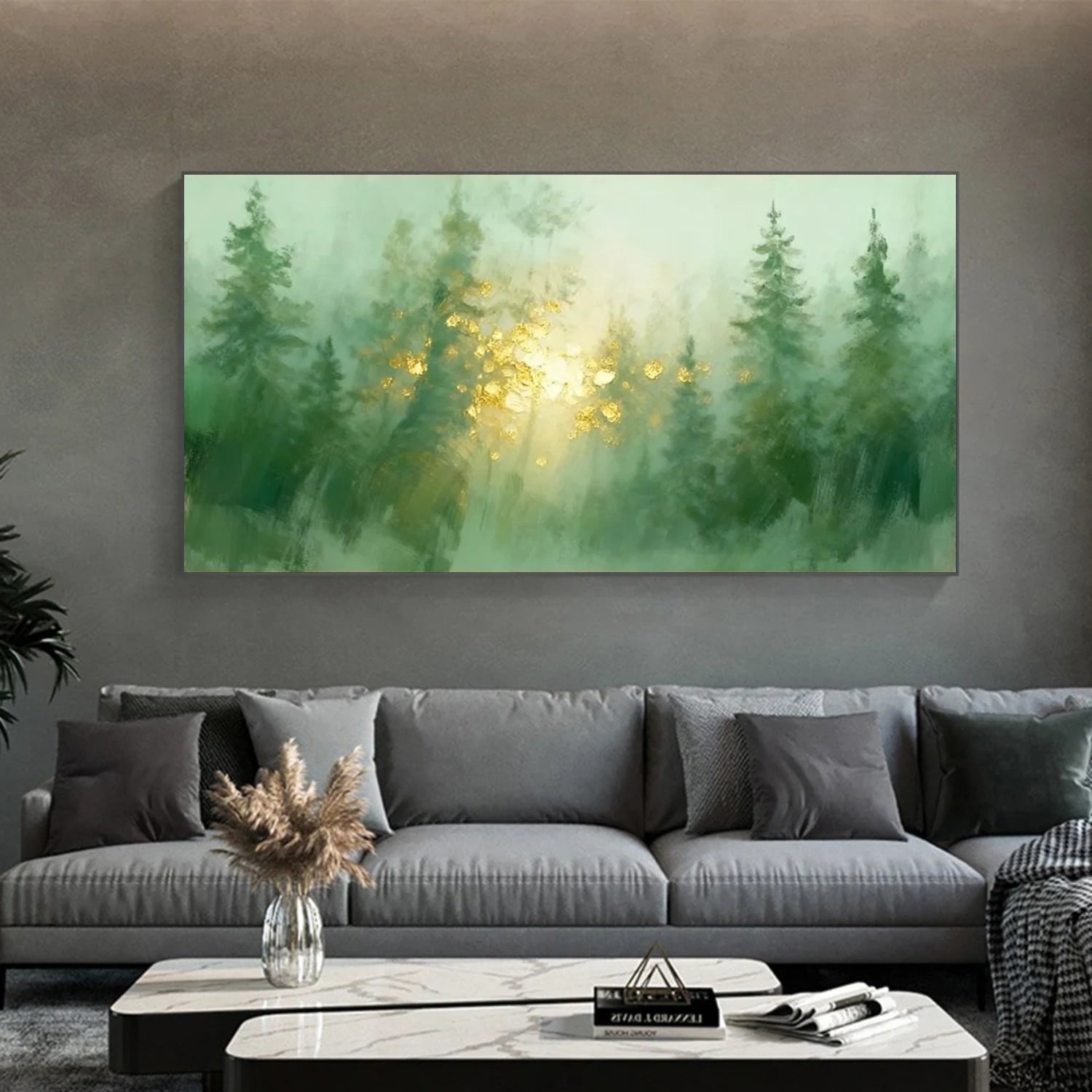 Abstract Flower And Tree Canvas Art #MF114