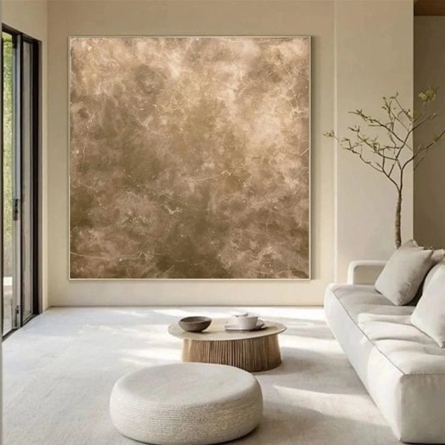 Beige and Brown Wabi Sabi Wall Art #VS112