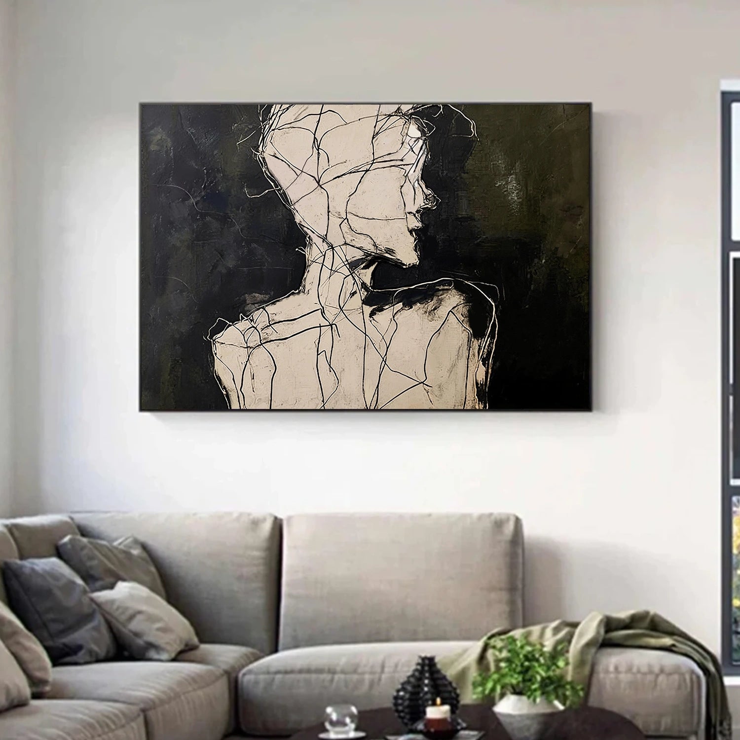 Abstract Portrait Wall Art #LA071