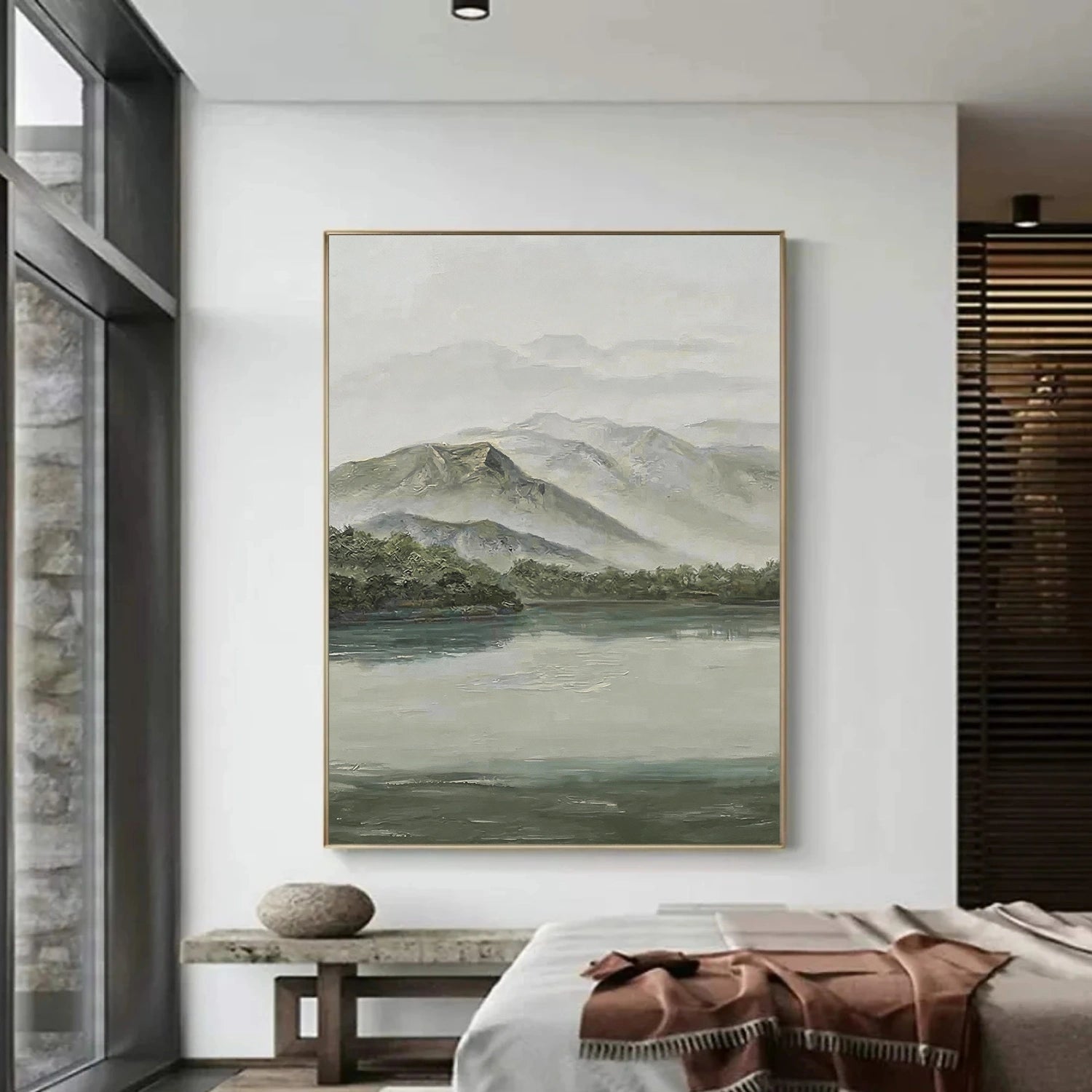 Abstract Mountain Canvas Art #BT099