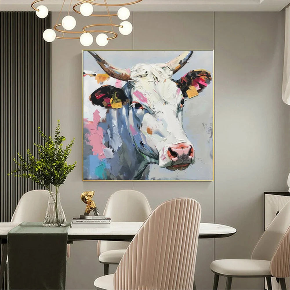 Colorful Abstract Animal Canvas Art #DW033