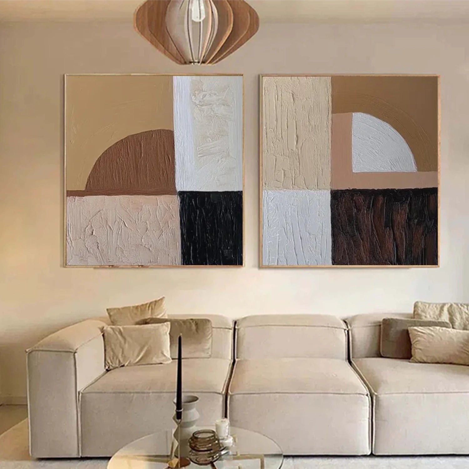 Abstract Textured Wall Art Set of 2 #VA109