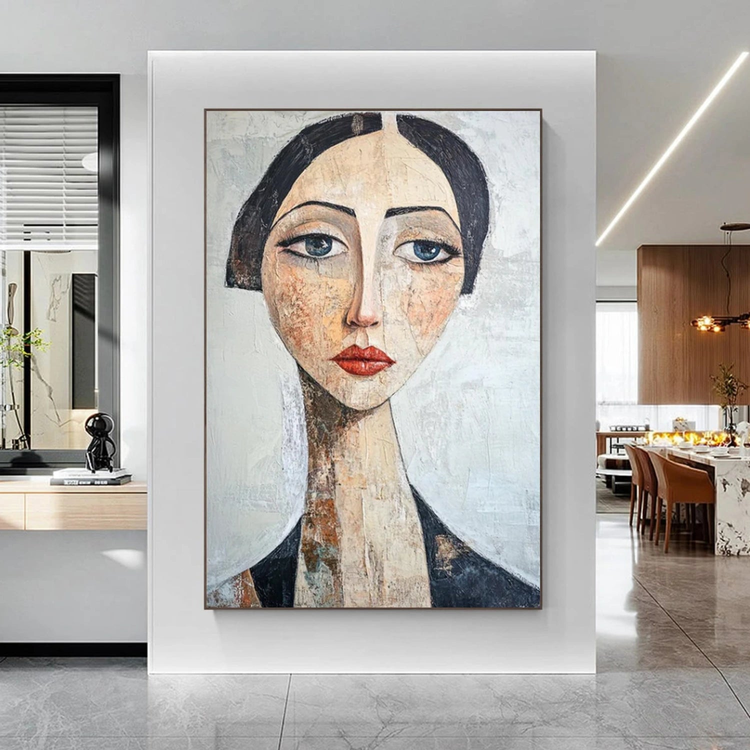 Abstract Portrait Wall Art #LA065
