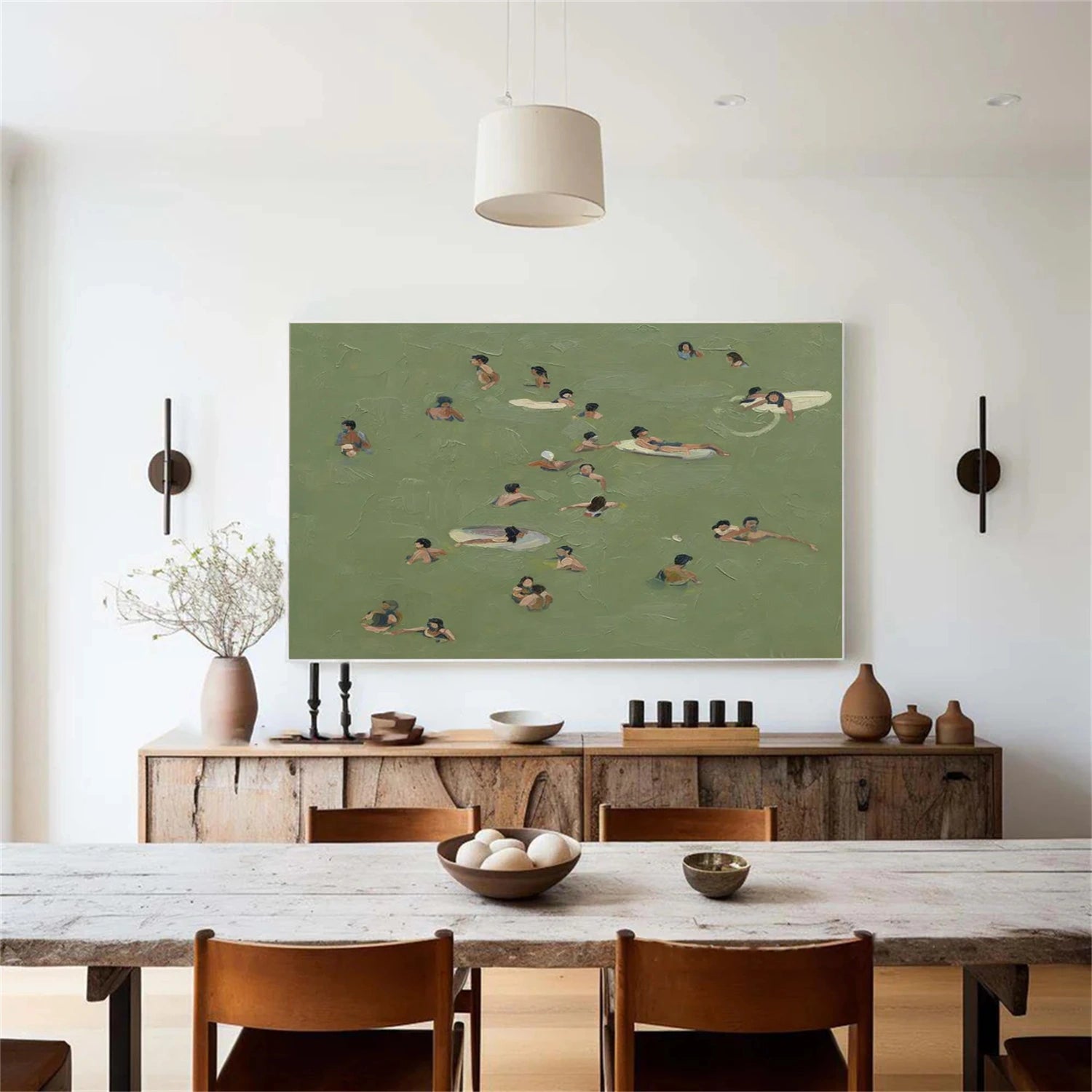 Swimming Sport Canvas Painting #PB086