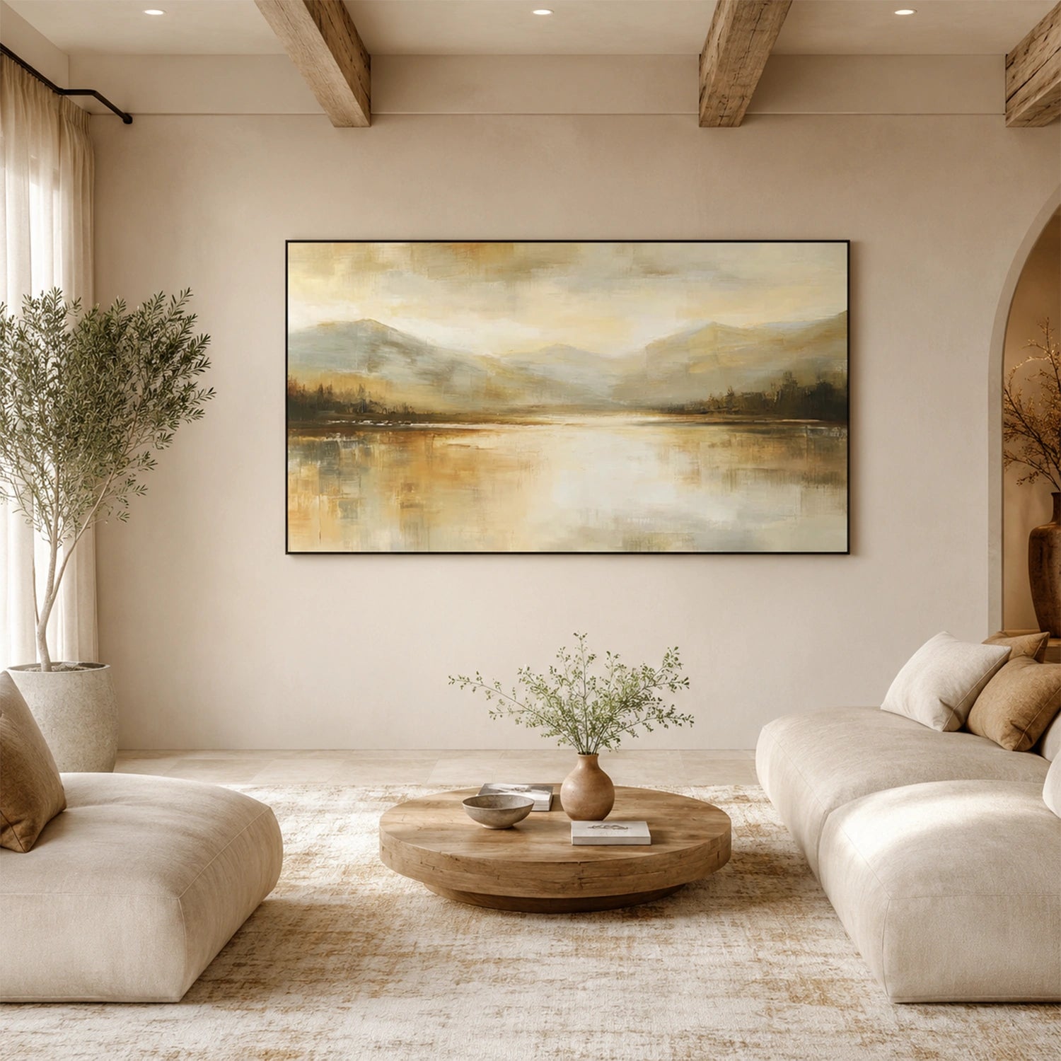 Abstract Mountain Canvas Art #BT101