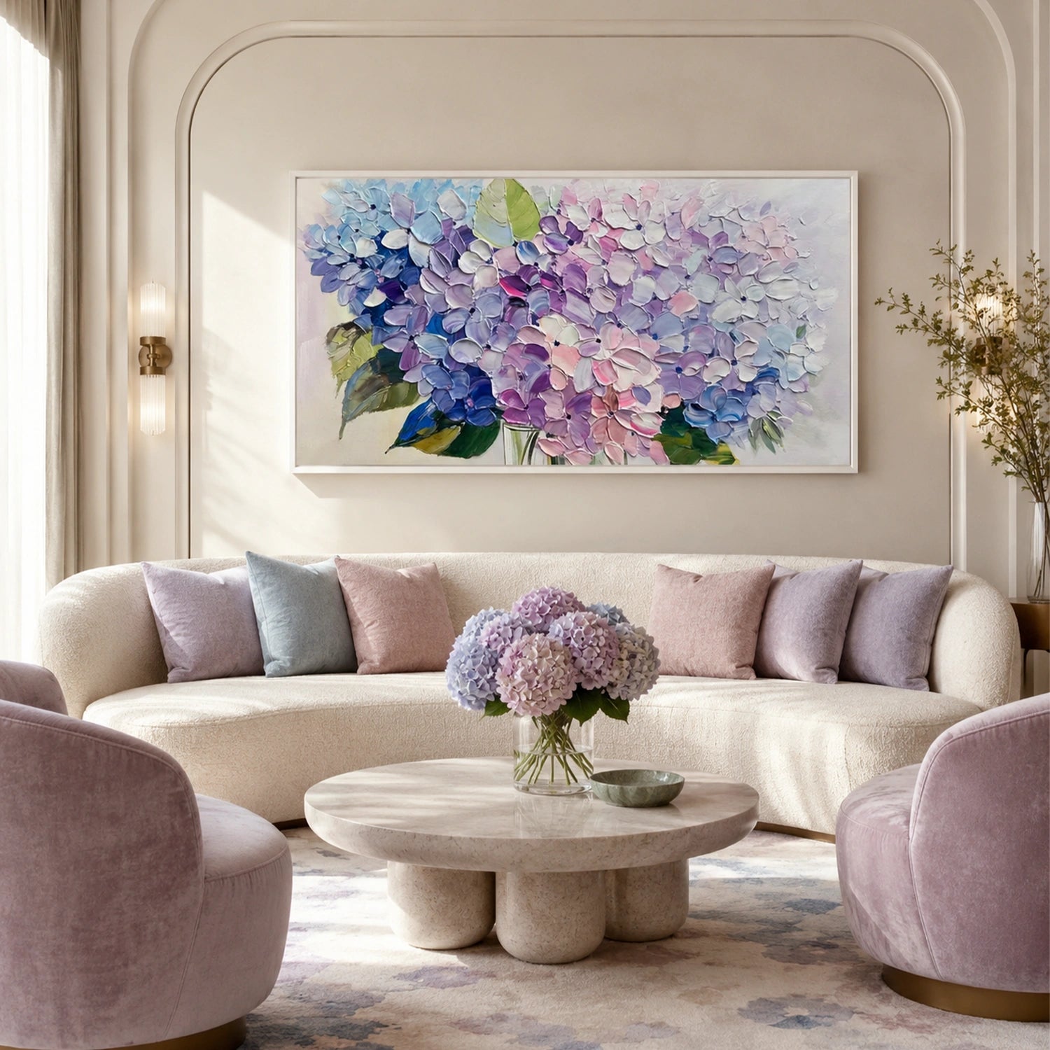 Abstract Flower And Tree Textured Canvas Art #MF212