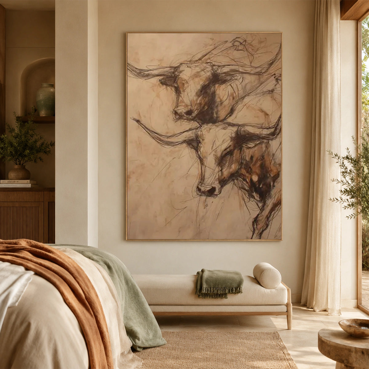 Abstract Animal Canvas Art #DW164