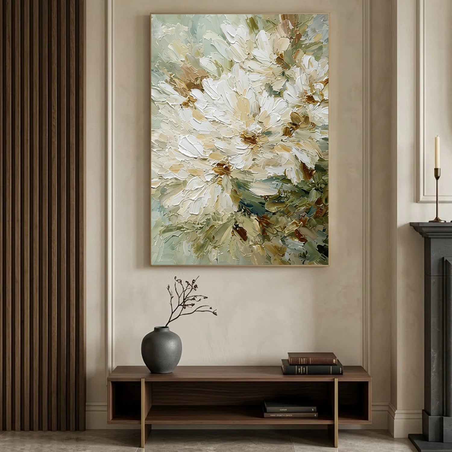 Abstract Flower And Tree Canvas Art #MF195