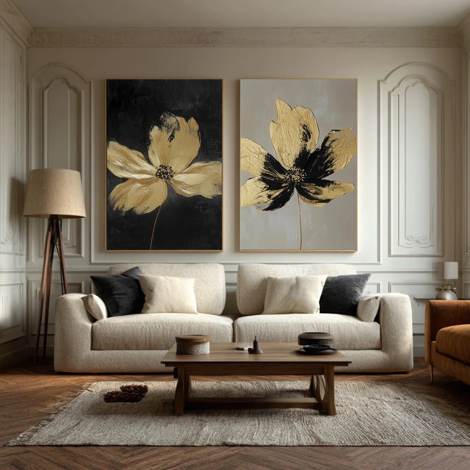 Abstract Flower And Tree Canvas Art Set of 2 #MF190