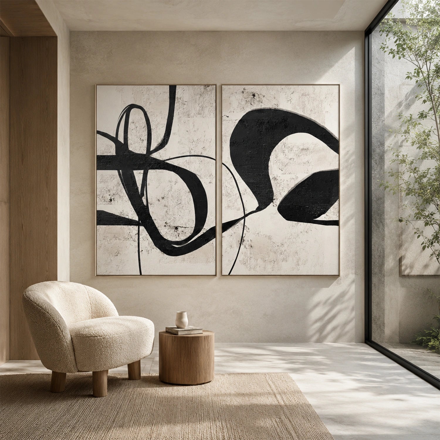 Wabi Sabi Wall Art Set of 2 #VS230