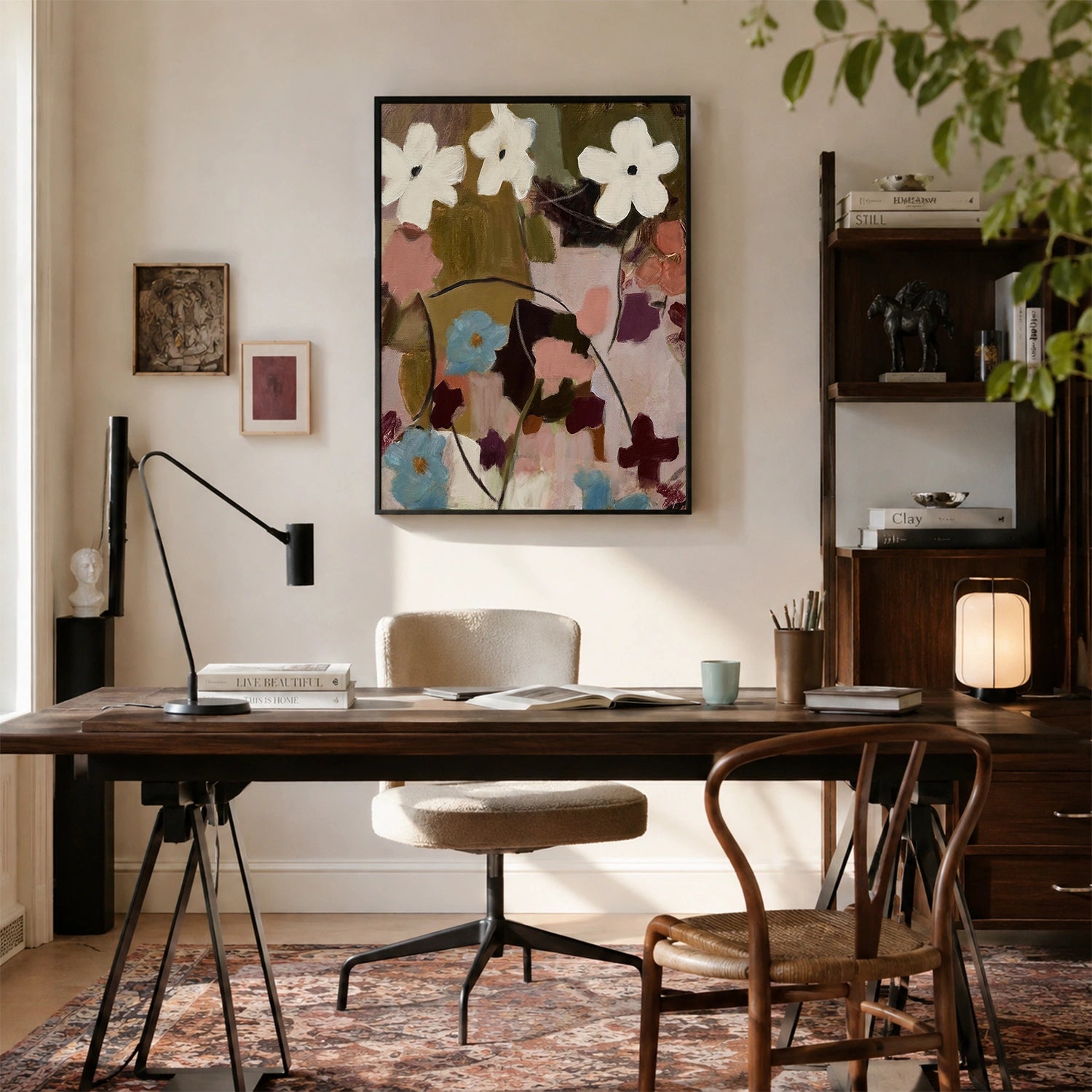 Abstract Flower Canvas Art #MF204