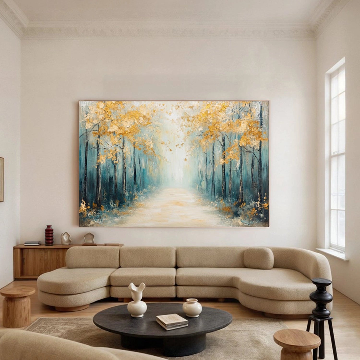 Abstract Flower And Tree Canvas Art  #MF162