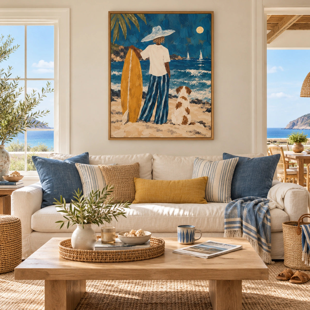 Abstract Portrait And Animal Wall Art #LA101