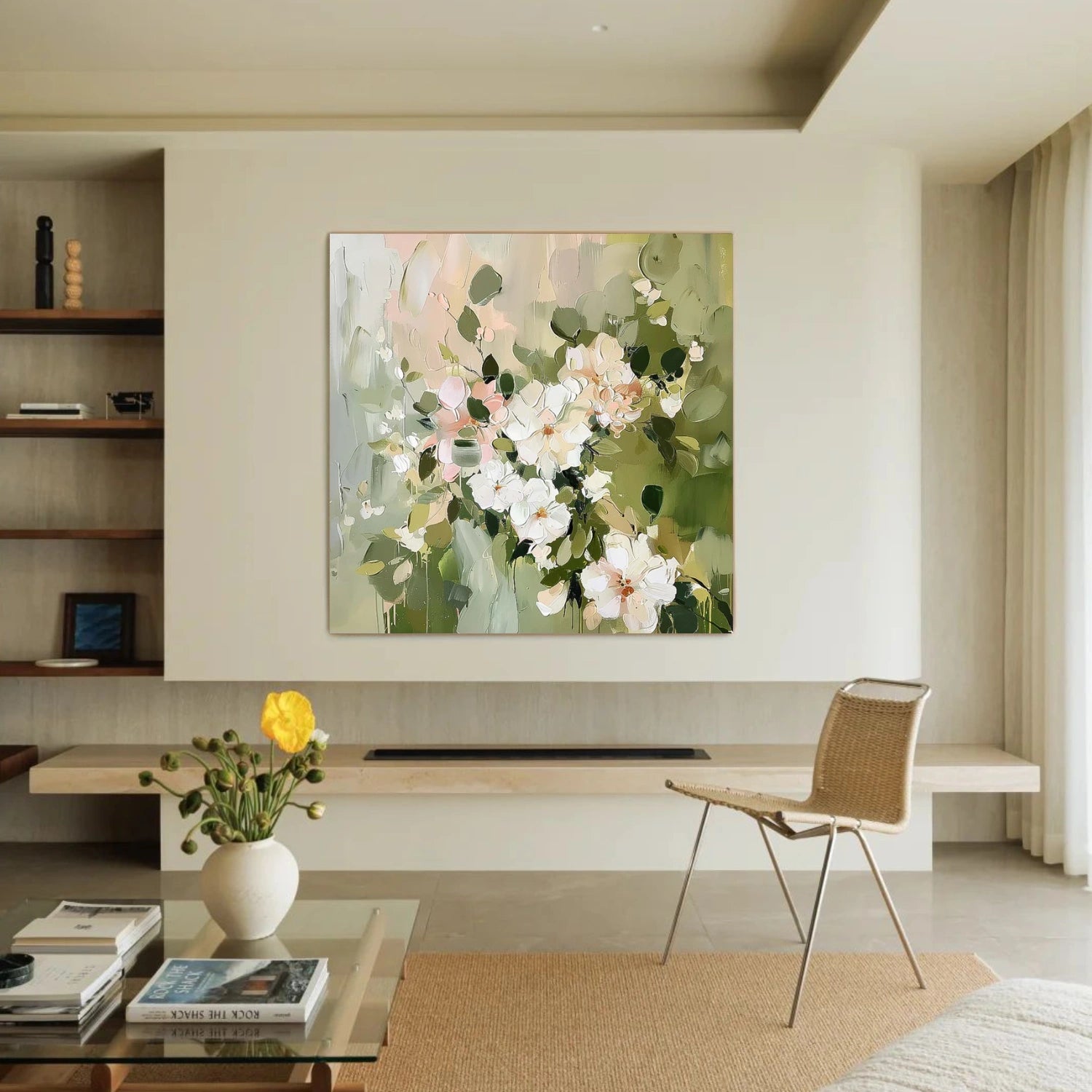 Abstract Flower And Tree Canvas Art  #MF155