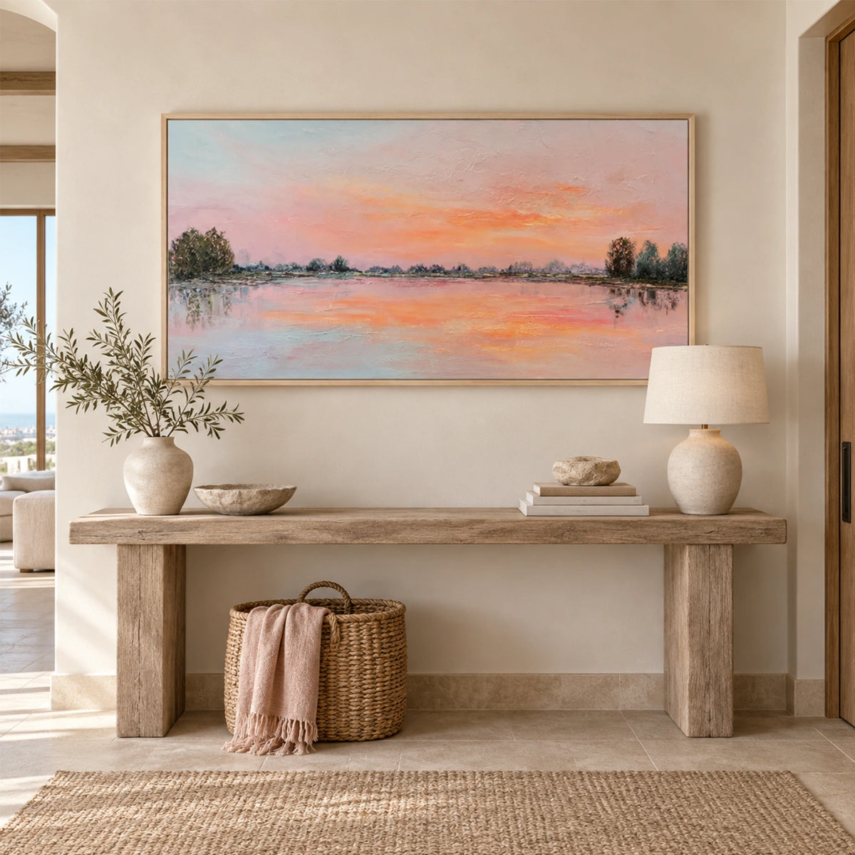 Abstract Ocean Canvas Art #OC227