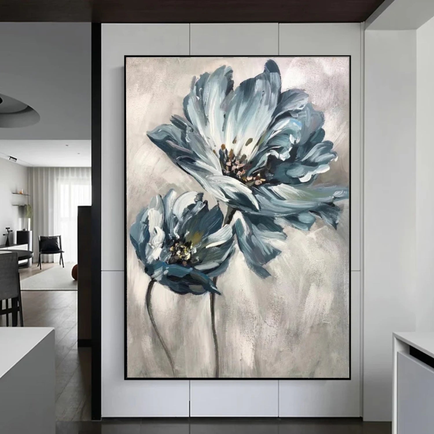 Minimalist Flower And Tree Canvas Art #MF120