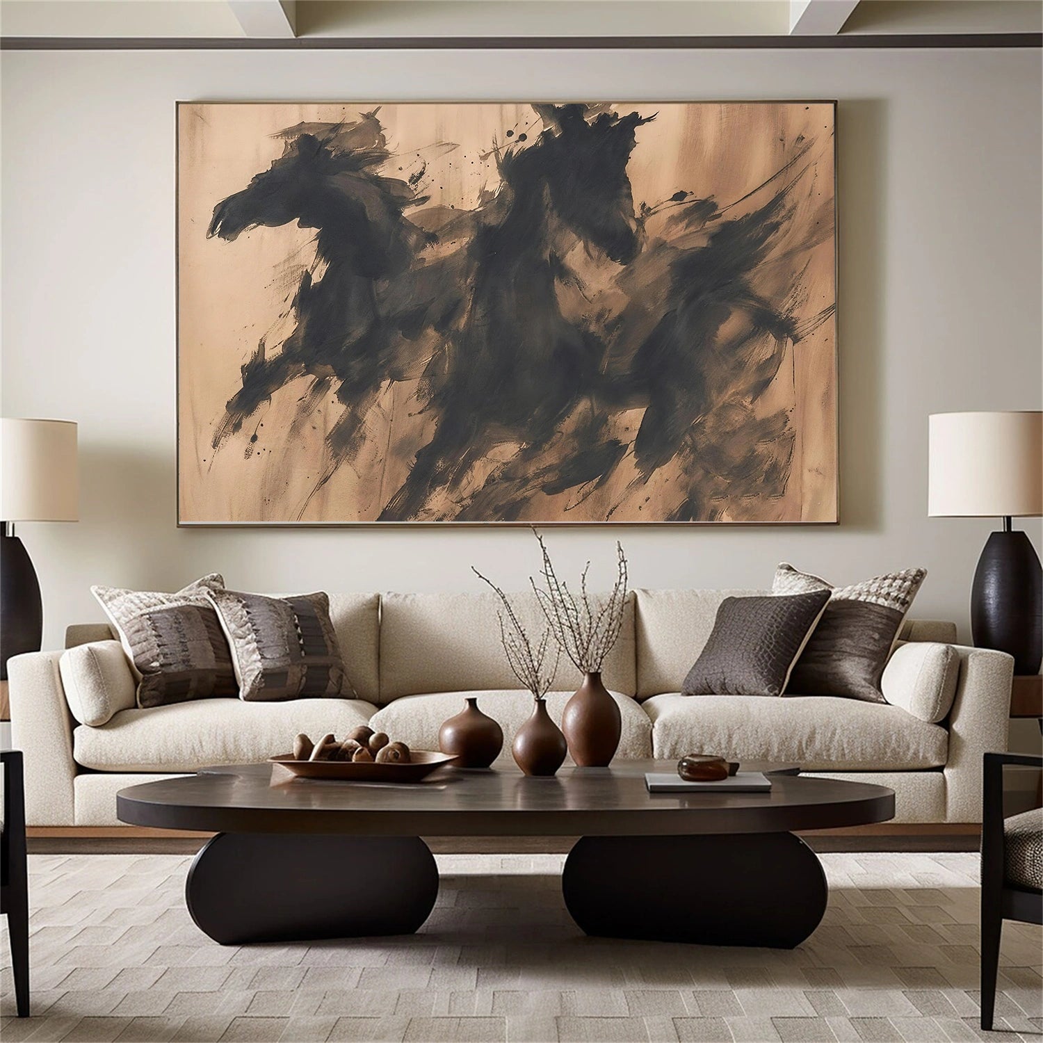 Abstract Animal Horse Canvas Art DW120