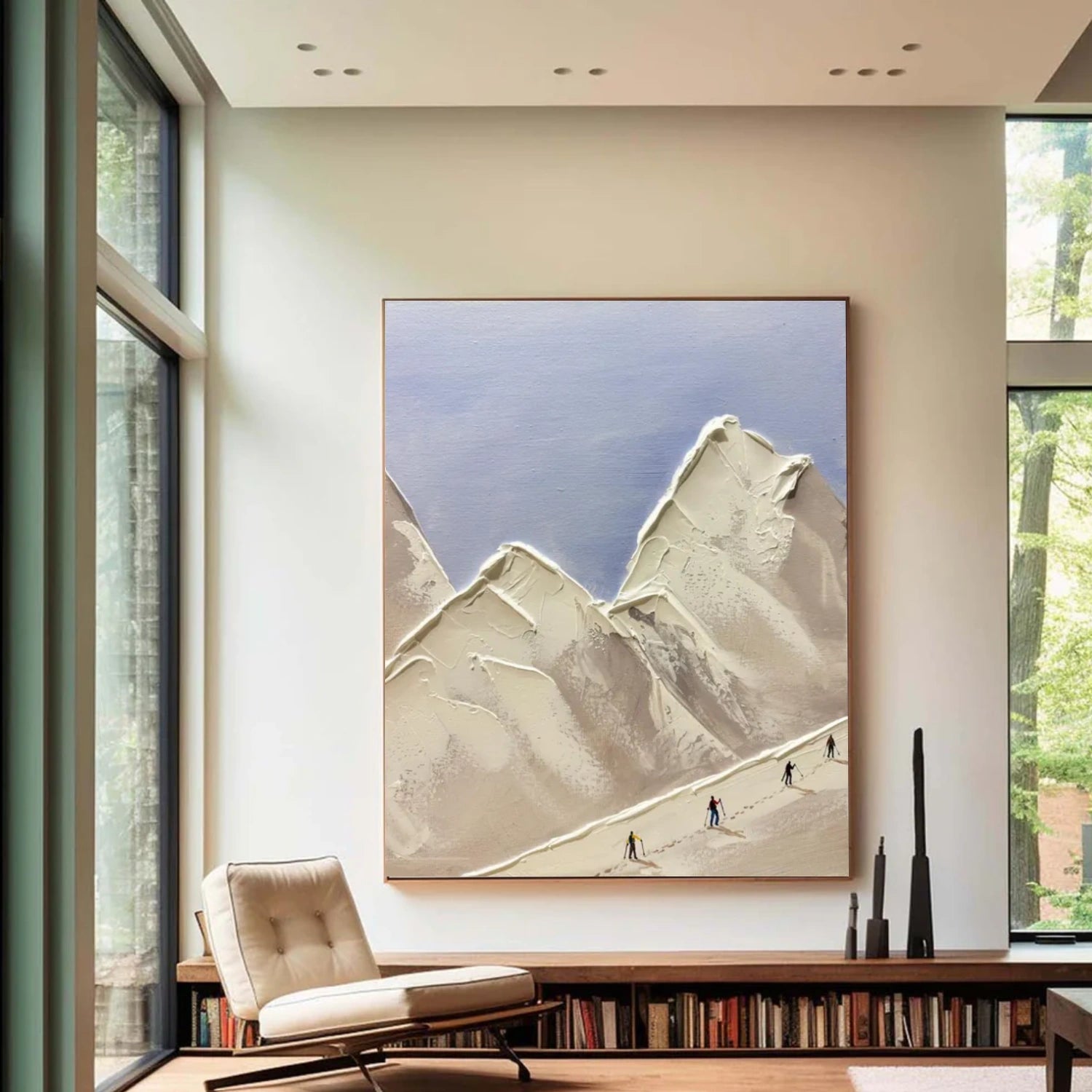 Climbing Sport Textured Canvas Painting #PB062