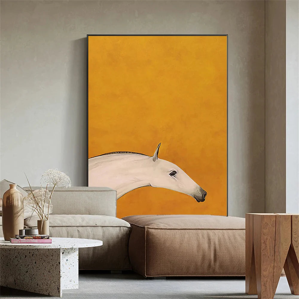 Abstract Animal Horse Canvas Art #DW004