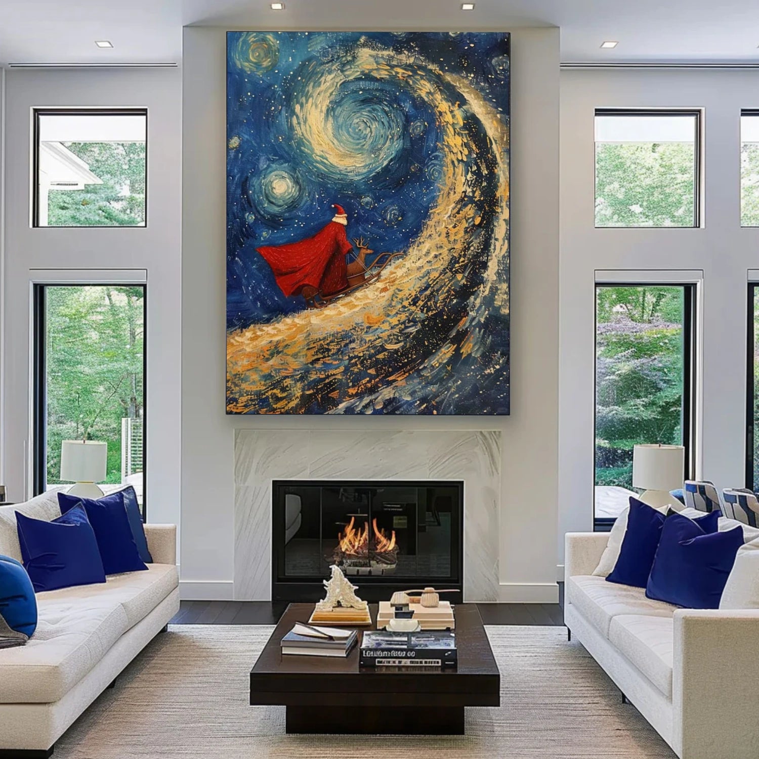 Abstract Portrait Textured Wall Art # LA029