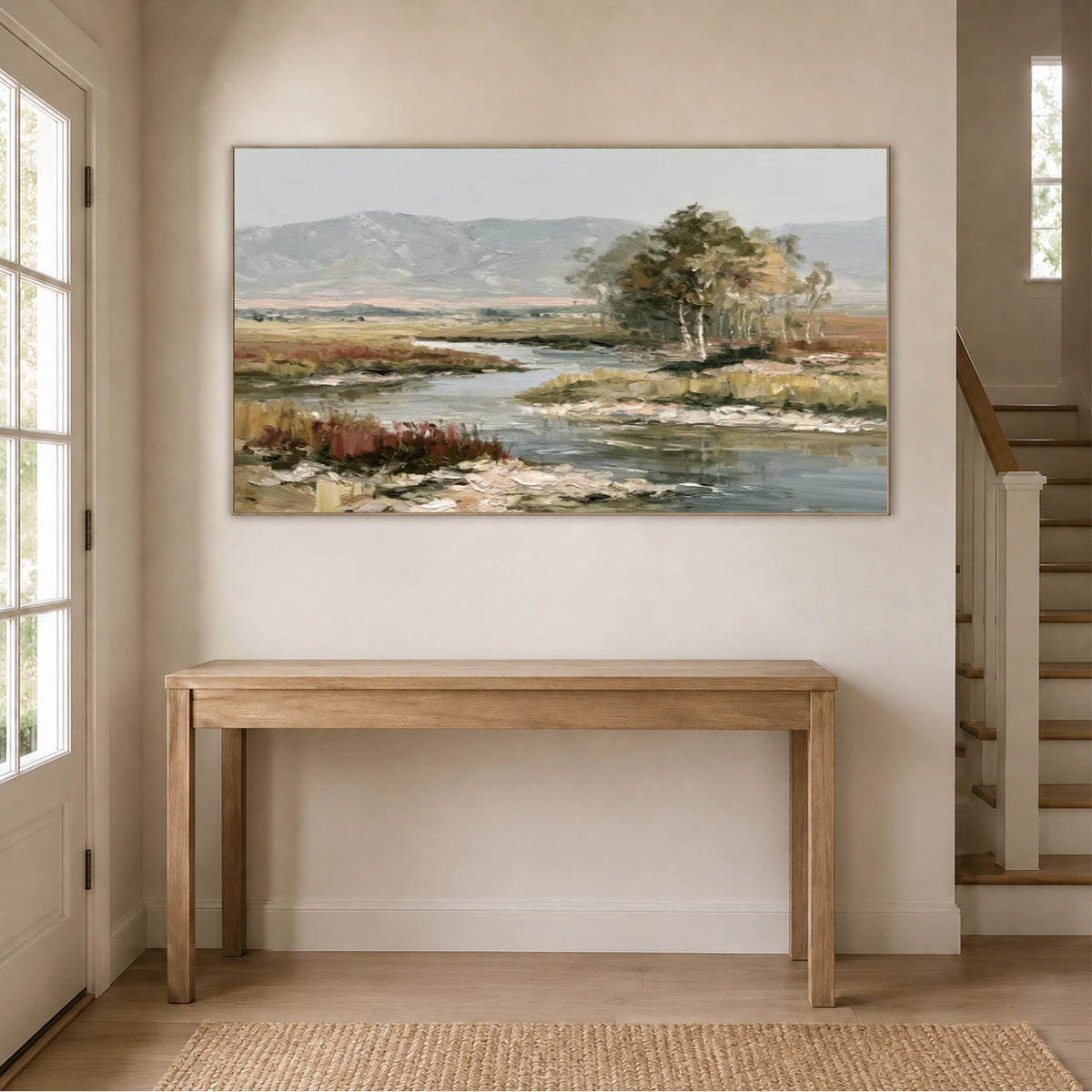 Abstract Flower And Tree Canvas Art #MF226