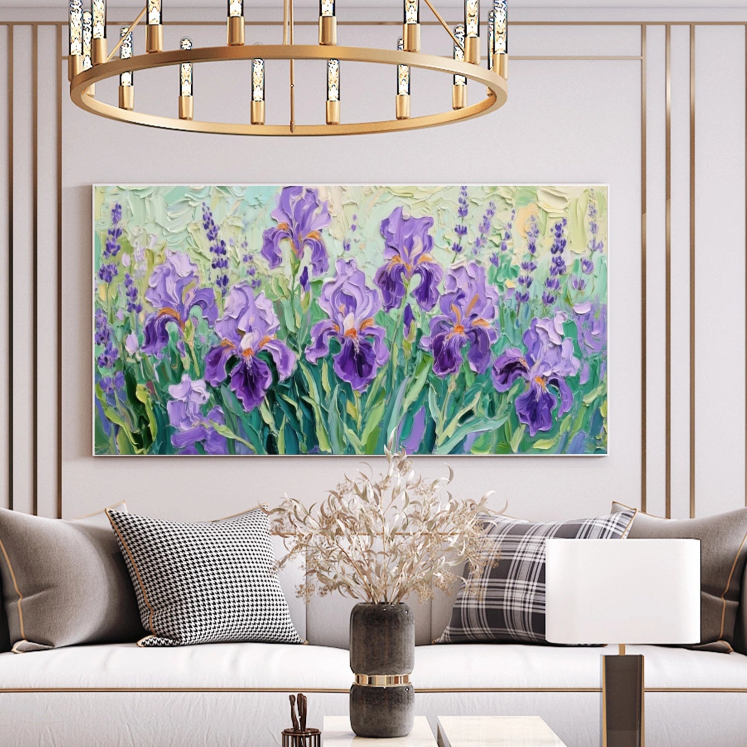 Abstract Flower And Tree Textured Canvas Art #MF093