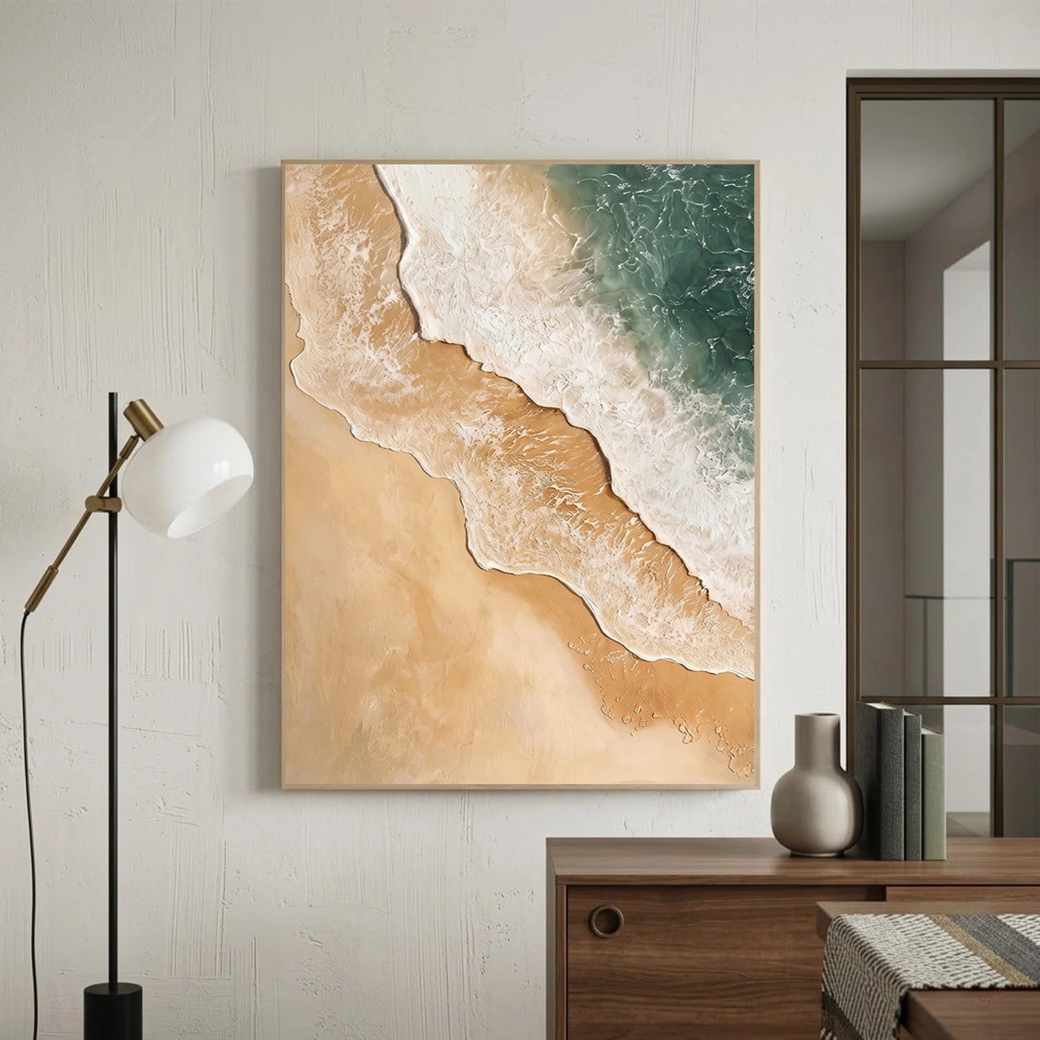 Abstract Ocean And Sky Canvas Art #OC189