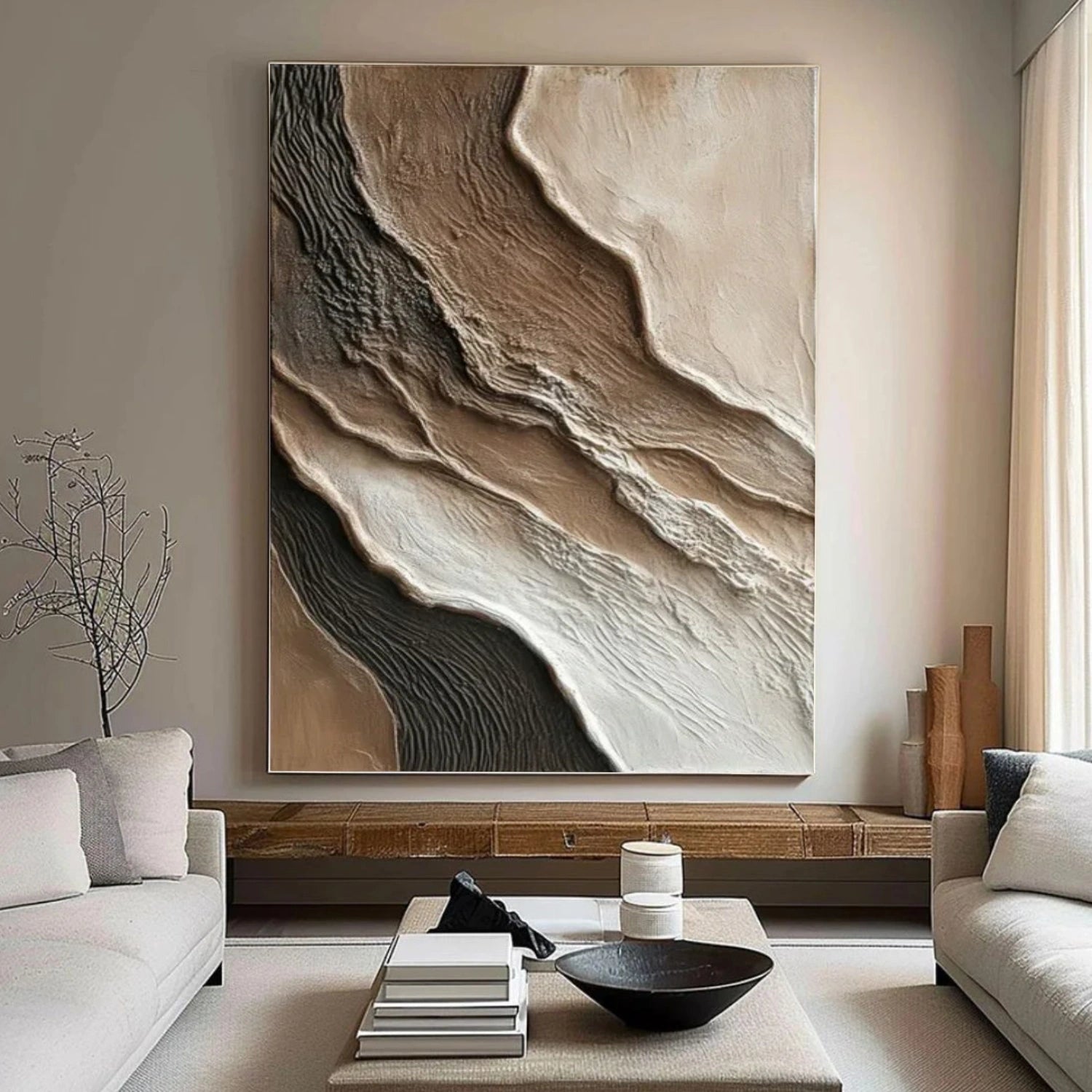 Abstract Textured Wall Art #VA217
