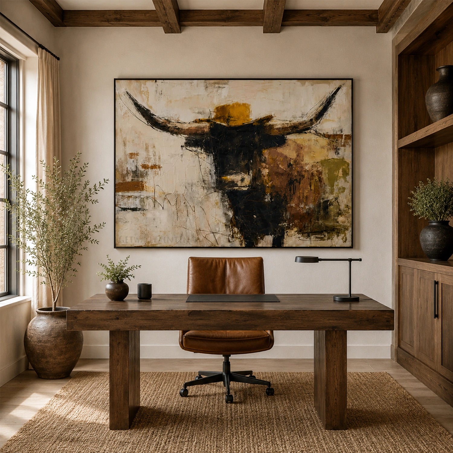 Abstract Animal Canvas Art #DW151