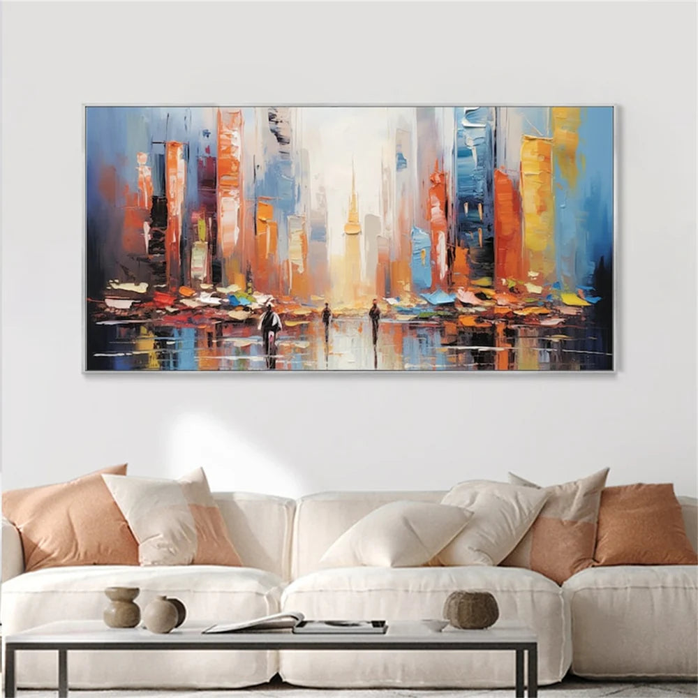 Abstract Urban Landscape Textured Painting #UL014