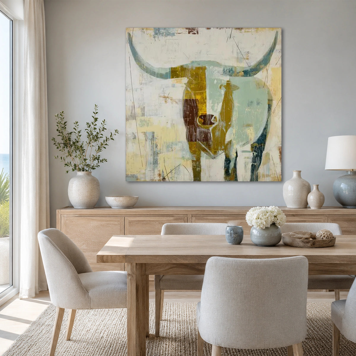 Abstract Animal Canvas Art #DW163