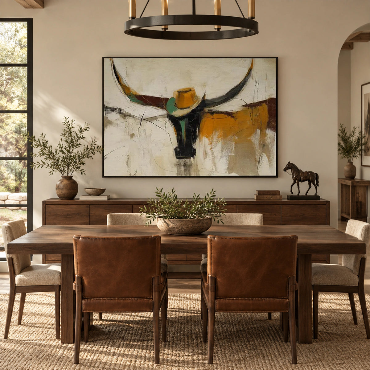 Abstract Animal Canvas Art #DW162