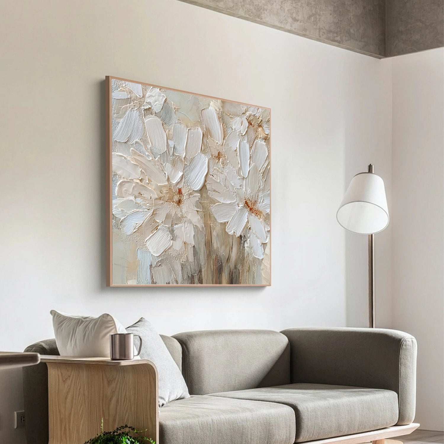 Abstract Flower And Tree Textured Canvas Art #MF181