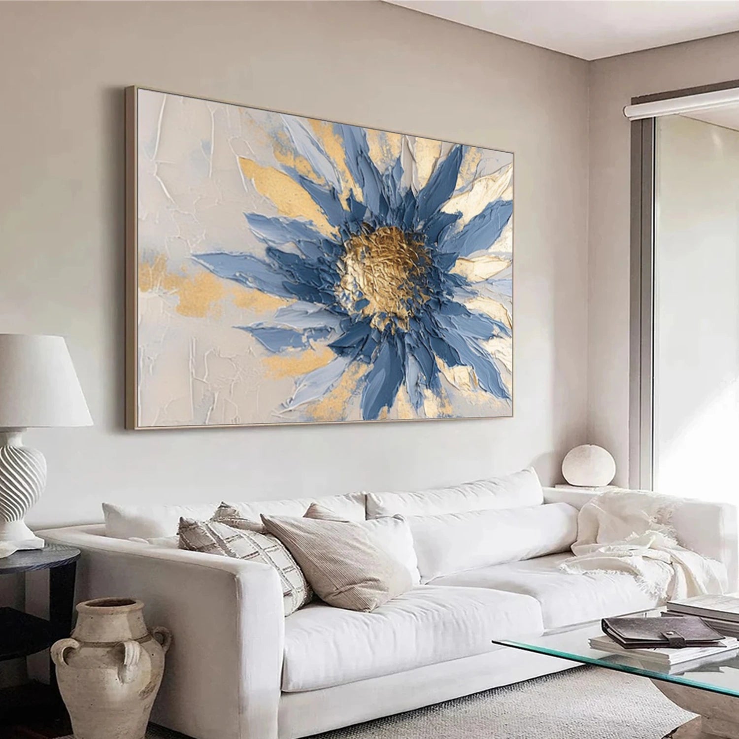 Abstract Flower And Tree Textured Canvas Art #MF168