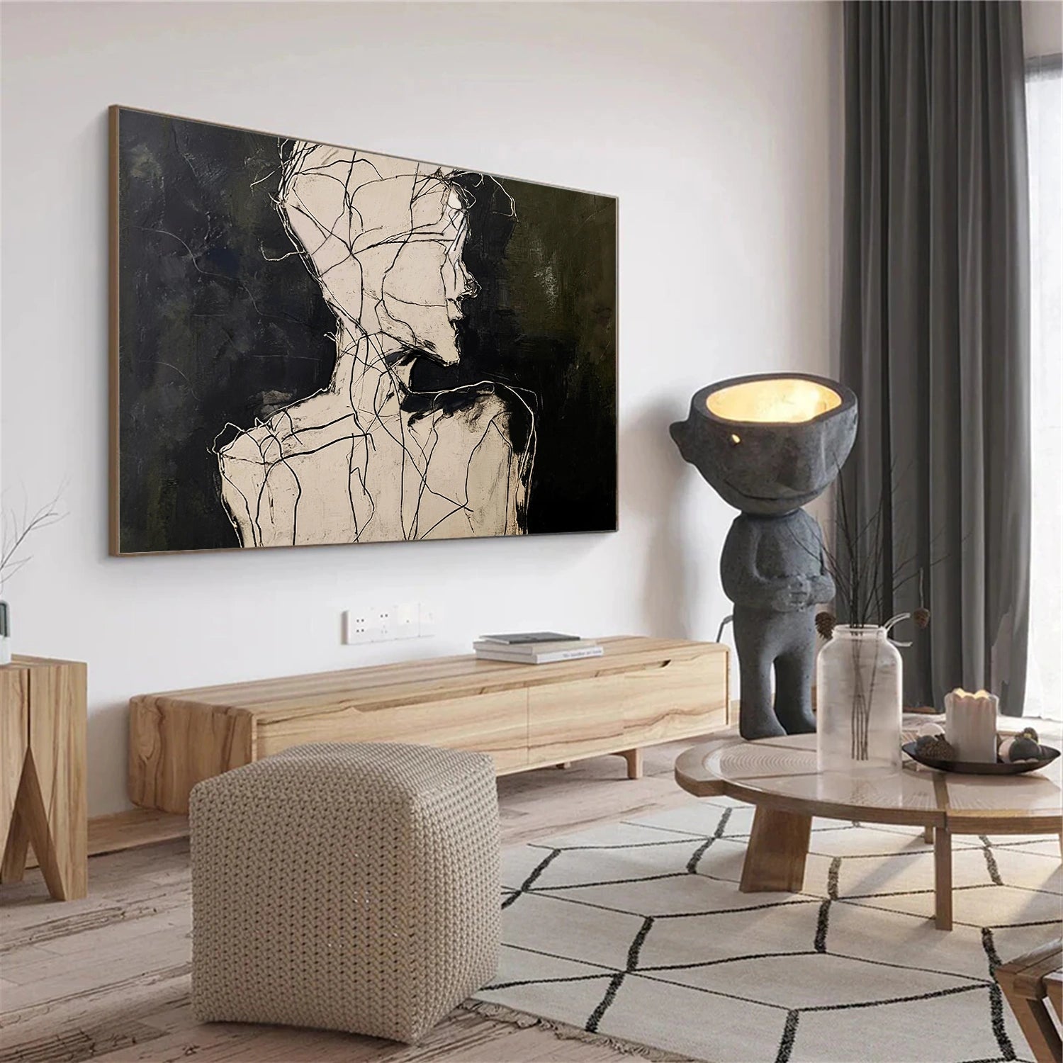 Abstract Portrait Wall Art #LA071