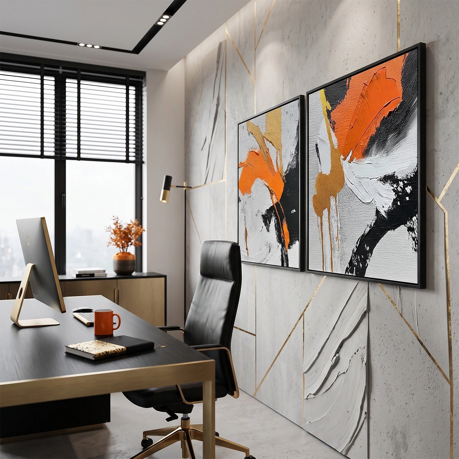 Abstract Wall Art Set of 2 #VA295
