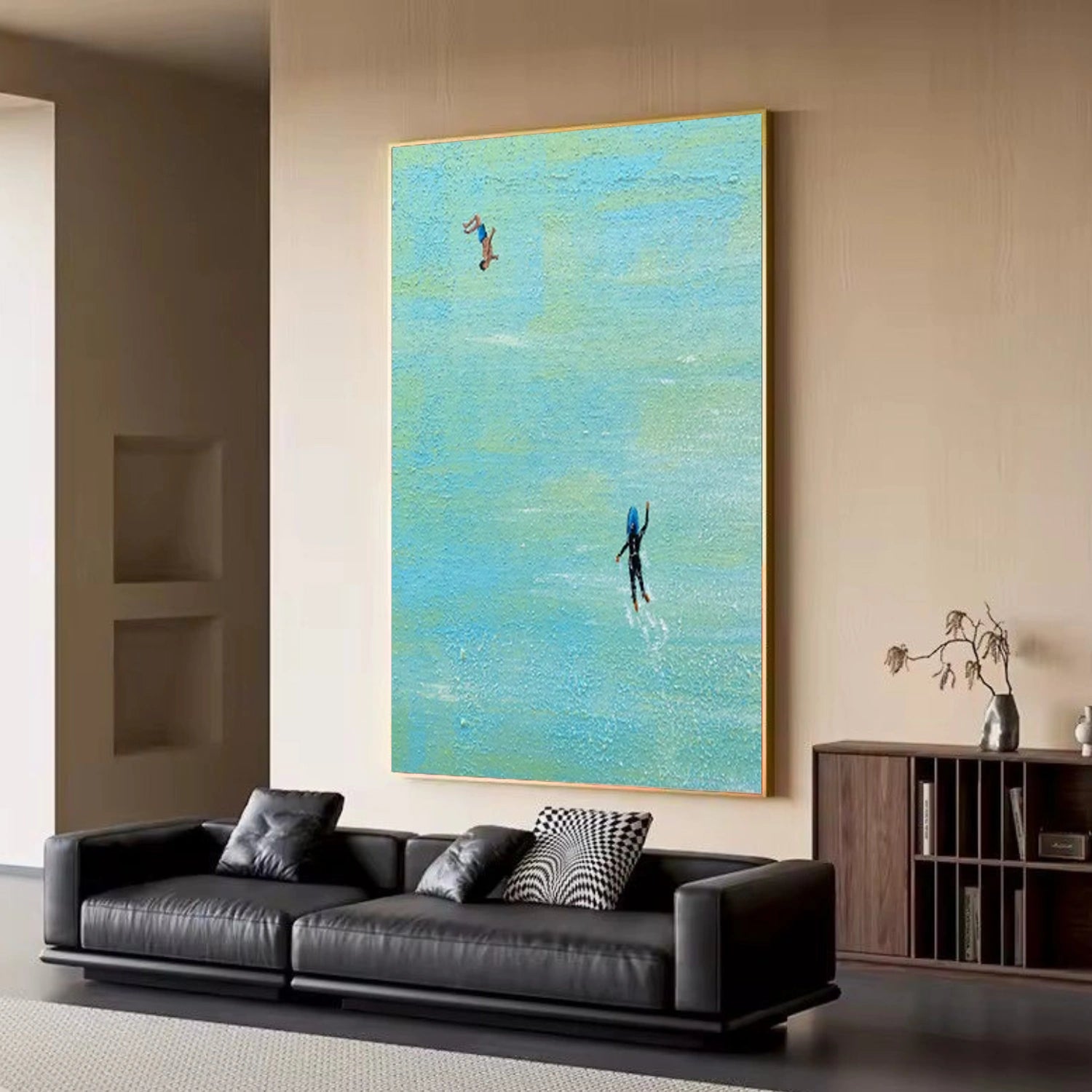 Swimming Sport Canvas Painting #PB076