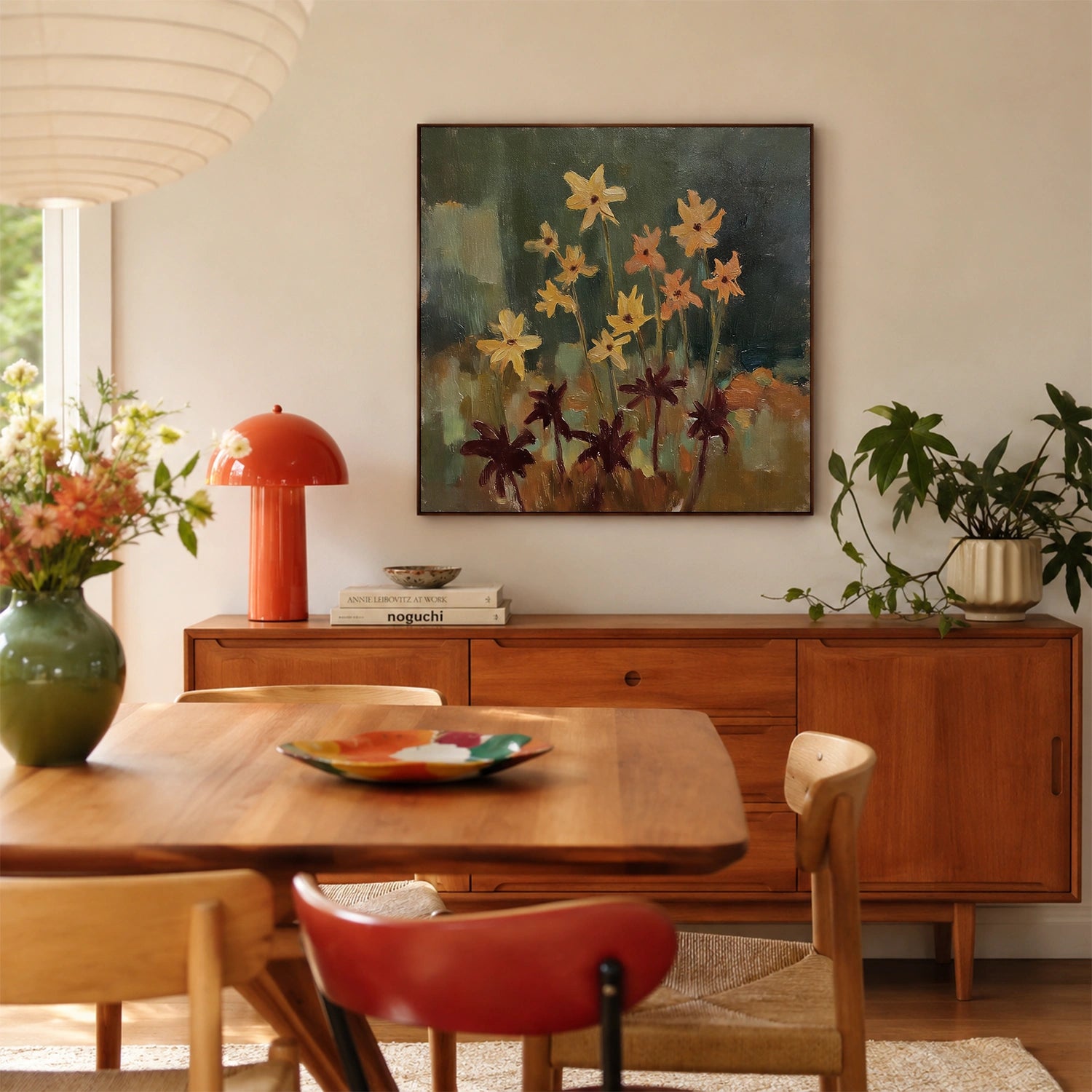 Abstract Flower Canvas Art #MF206