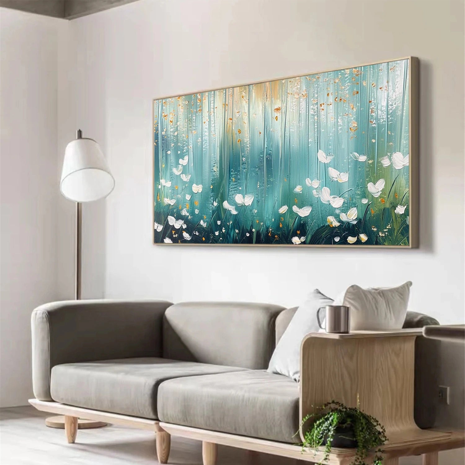 Abstract Flower And Tree Canvas Art #MF188