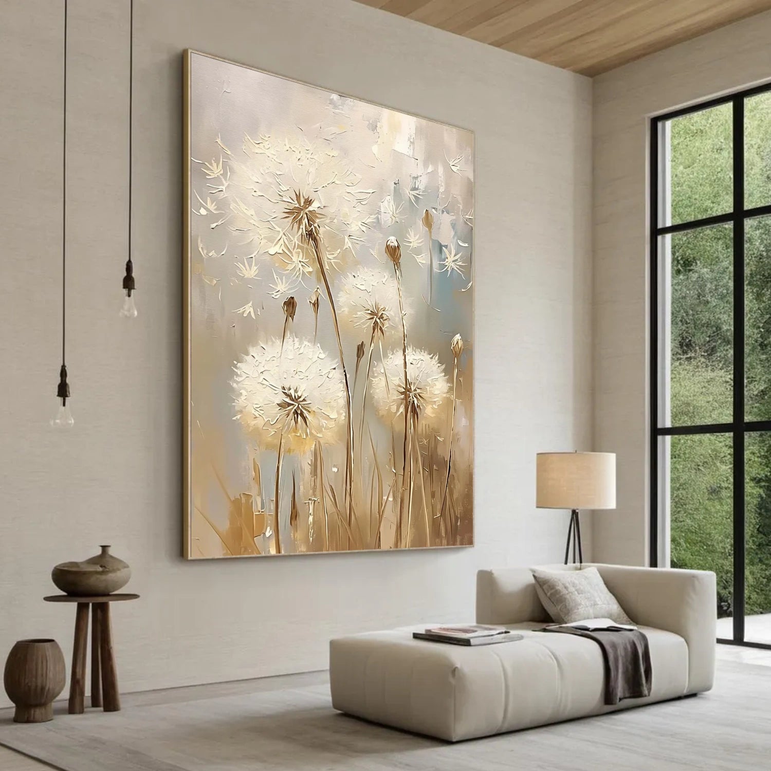 Abstract Flower And Tree Canvas Art  #MF154