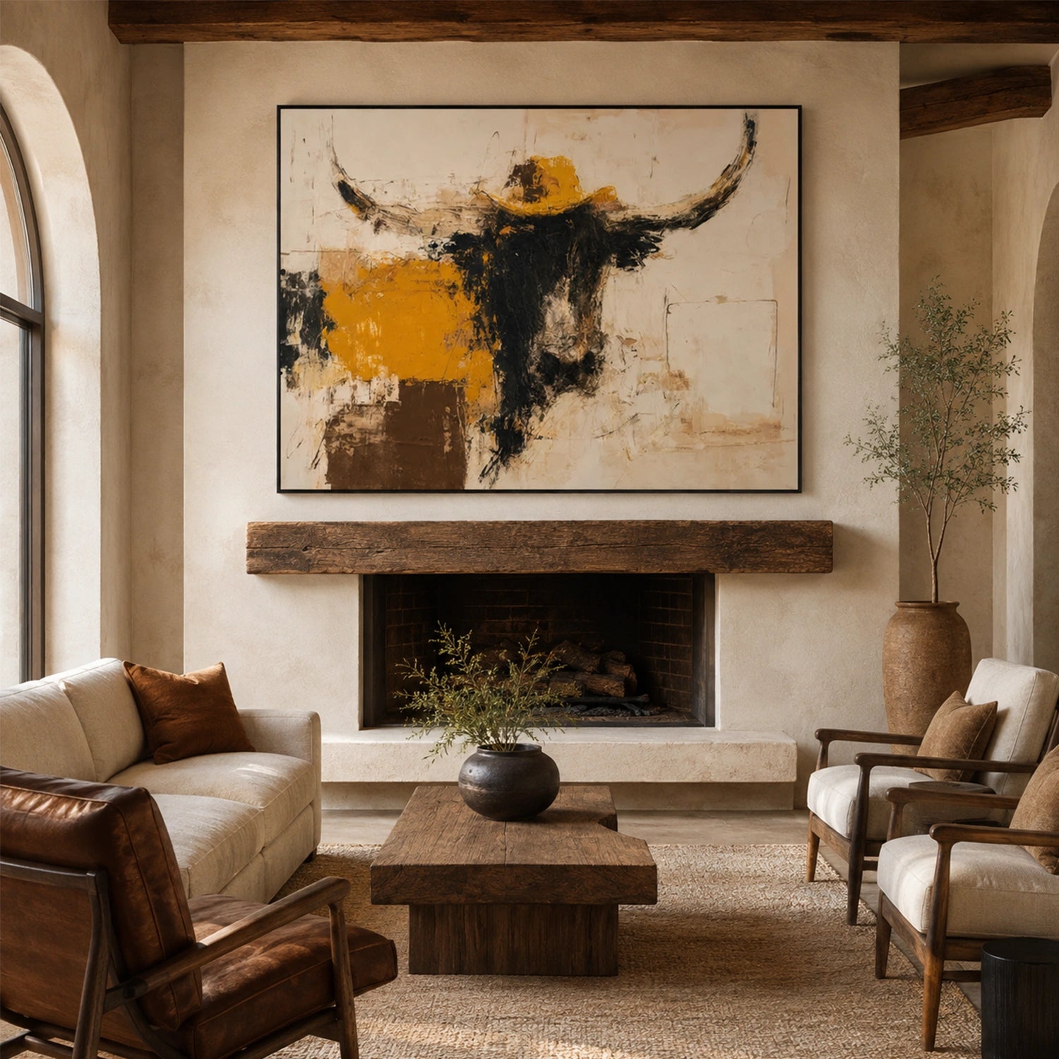 Abstract Animal Canvas Art #DW152