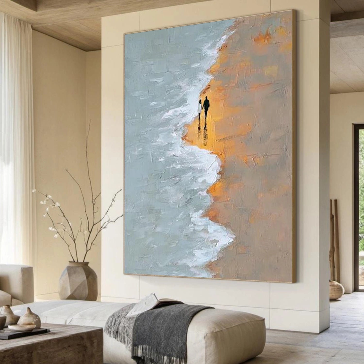 Abstract Ocean And Sky Canvas Art #OC168