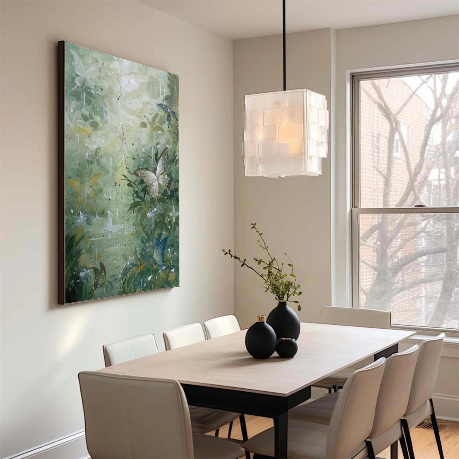 Abstract Animal Butterfly Canvas Art #DW077