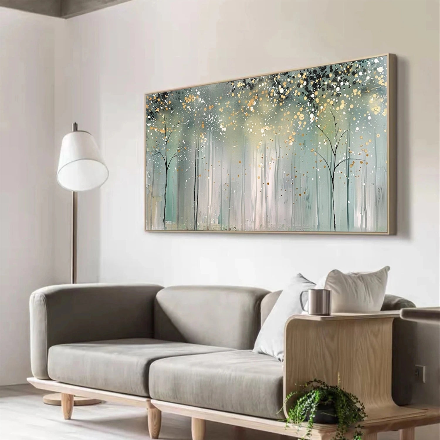 Abstract Flower And Tree Canvas Art #MF187