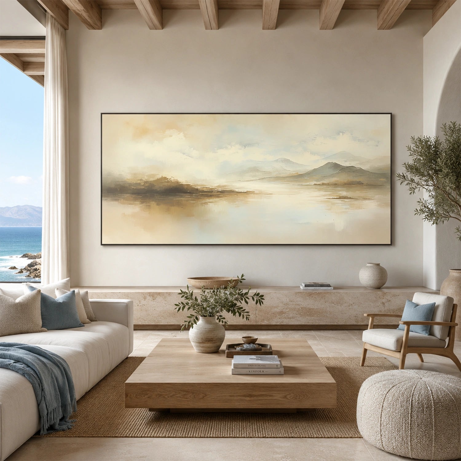 Abstract Mountain Canvas Art #BT104