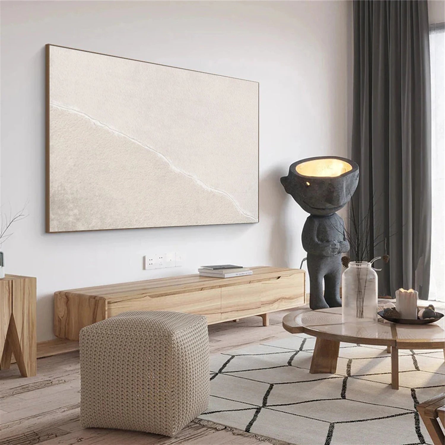 White Minimalist Wall Art #WM151
