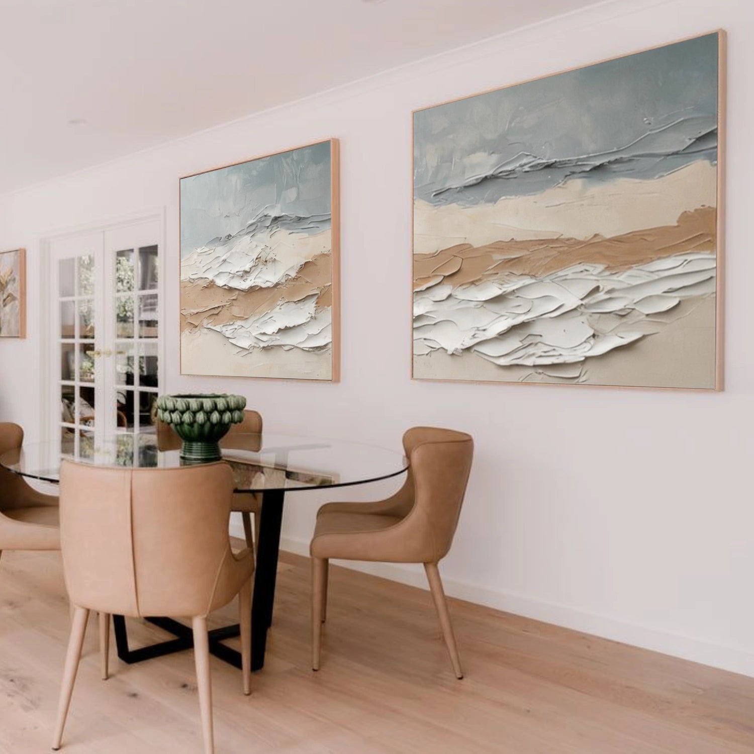 Abstract Textured Wall Art Set of 2#VA282